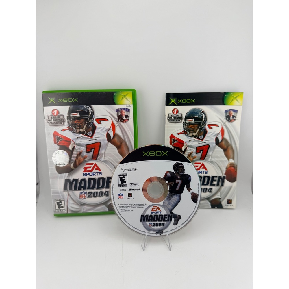 Madden NFL 2004 Microsoft Xbox Original EA Sports Michael Vick CIB Case Manual
